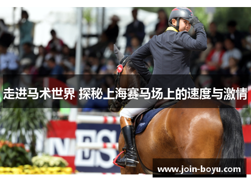走进马术世界 探秘上海赛马场上的速度与激情 走进马术世界 探秘上海赛马场上的速度与激情